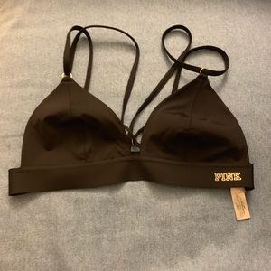 VS PINK black bralette